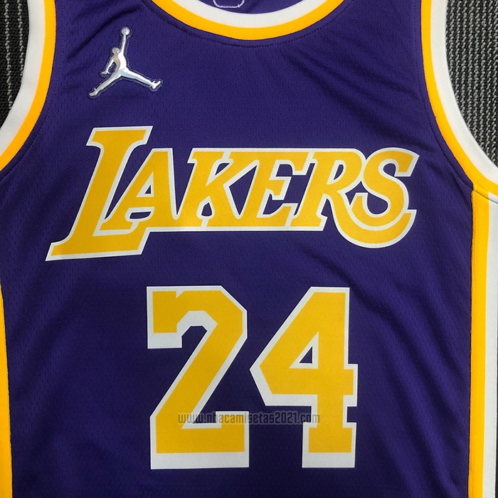 Camiseta Los Angeles Lakers Kobe Bryant #24 Statement 2021-22 Violeta
